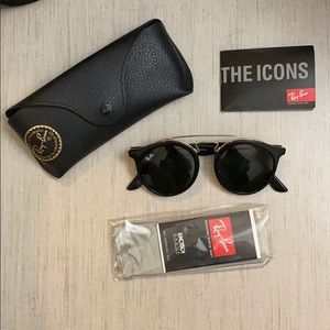 Ray Ban Gatsby 1 Sunglasses in Black and Gold
